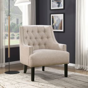 Modern Traditional Accent Chair Chenille Upholstery Button-Tufted Solid Wood 1pc Living Room Furniture Modern Traditional Accent Chair Chenille Upholstery Button-Tufted Solid Wood 1pc Living Room Furniture