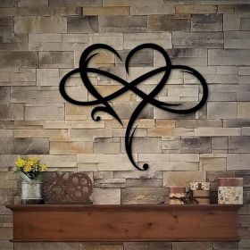 Infinity Heart Metal Wall Art – Love Sign Decor Infinity Heart Metal Wall Art – Love Sign Decor